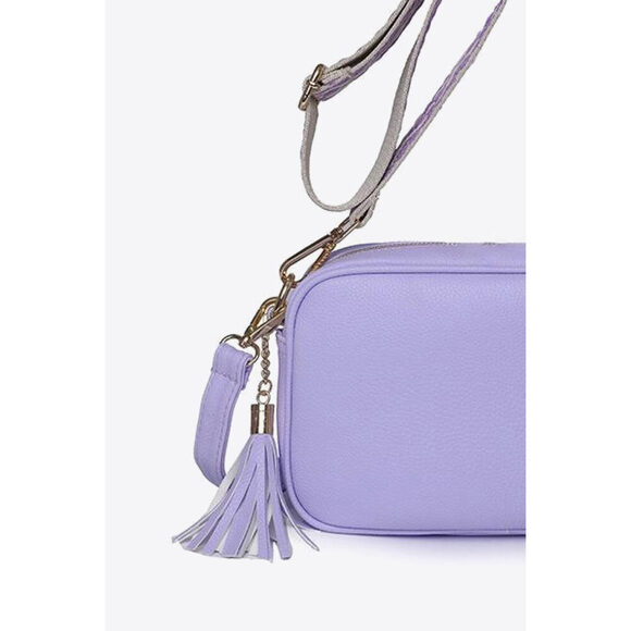 PU Leather Tassel Crossbody Bag - Picture 13 of 15